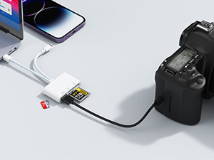 Direct import of photos from camera