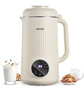 VEVOR 8-in-1 Nut Milk Maker, 41 oz Soy Milk Maker Machine with 10 Blades, for Homemade Oat, Nut, ...