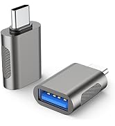 URELEGAN USB C to USB Adapter 2-Pack, Type C Male to USB 3.0 Female Adapter OTG Converter Compati...