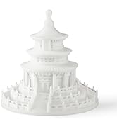 Qufoidium 3D Printed White Temple of Heaven Mini Sculpture, Beijing Landmark Decor, Travel-Inspir...