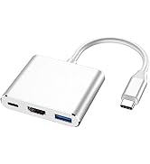 Tianle USB C to HDMI Adapter, Type C to HDMI 4K, USB 3.0 Port, USB C Charging Port Converter Adap...