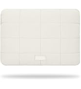 Linpr Puffy Laptop Sleeve 14 Inch Matte Beige, Waterproof Carrying Case Bag for Women, Fluffy Com...