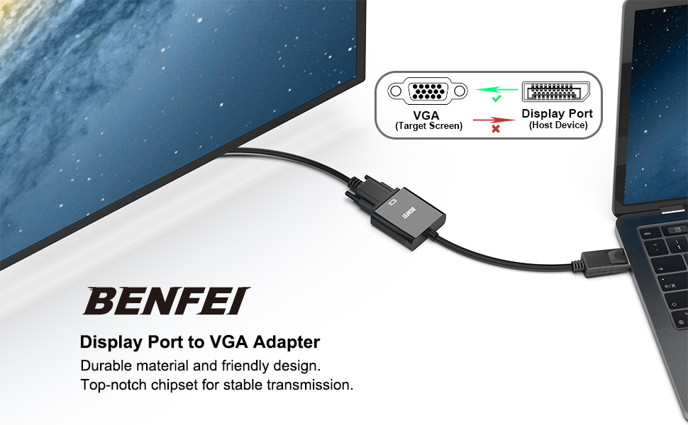 displayport to vga adapter