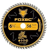 FOXBC 6-1/2" 56T Carbide-Tipped Track Saw Blade Compatible with Makita B-07353 Plunge Circular Sa...
