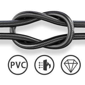 Flexible braid bends at will
