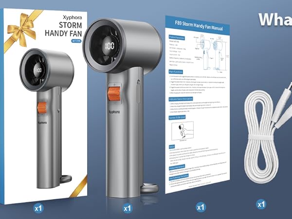 portable handheld turbo fan
