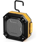 ShellHome Magnetic Jobsite Speaker with Hook, Portable Bluetooth Wireless Speakers, Hands-Free Ca...