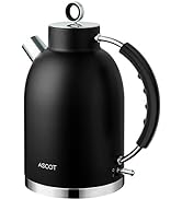 ASCOT Electric Kettle, Stainless Steel Electric Tea Kettle Gifts for Men/Women/Family 1.6L 1500W ...