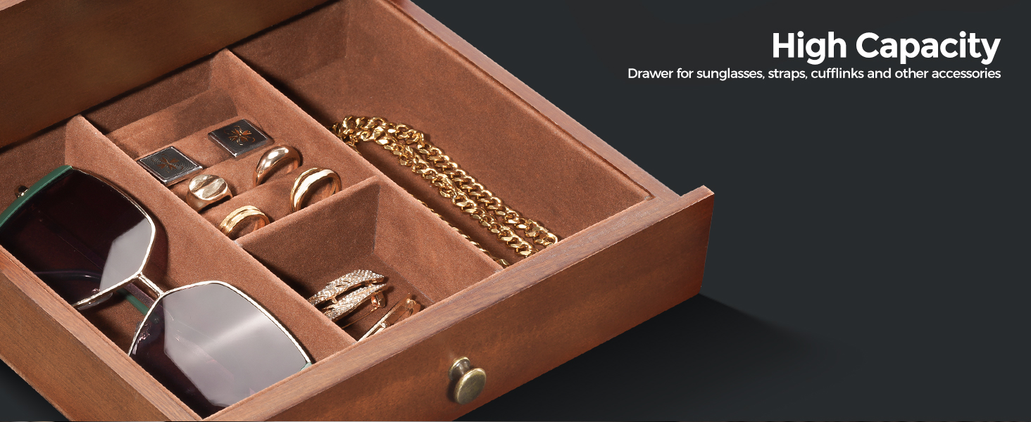 watch box with drawer