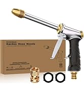 High Pressure Garden Hose Nozzle Heavy Duty Water Sprayer for Garden Spray Patio Outdoor Washer P...