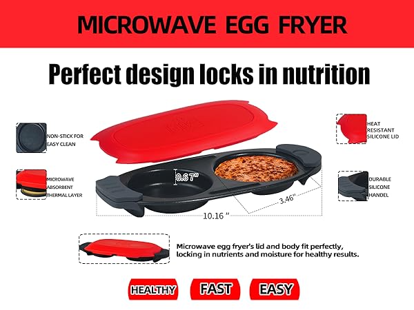 It works great for fried eggs! And cleans easily!
