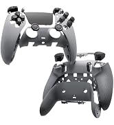 eXtremeRate Beyond-ARC Full Shell Buttons Compatible with p s 5 Edge Controller, Non-Slip Rubberi...