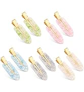 KesaPlan 10PCS No Bend Hair Clips, No Crease Hair Clips for Styling, Acrylic Resin Flat Duckbill ...
