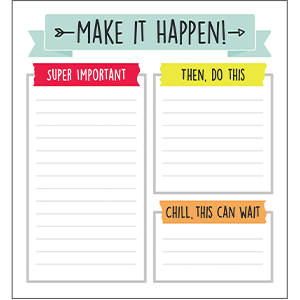 Carson Dellosa Make It Happen notepad