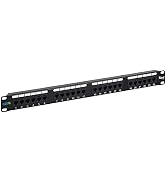 ICC CAT6 Patch Panel, UL Listed & PoE++ Rated Gigabit Applications, Rackmount 24 Port 1U 19-Inch ...