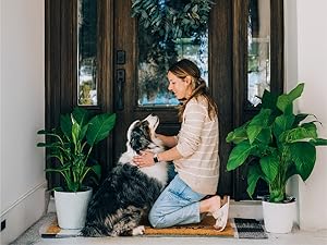 Easy to clean — shake, sweep, or vacuum. Spot clean as needed