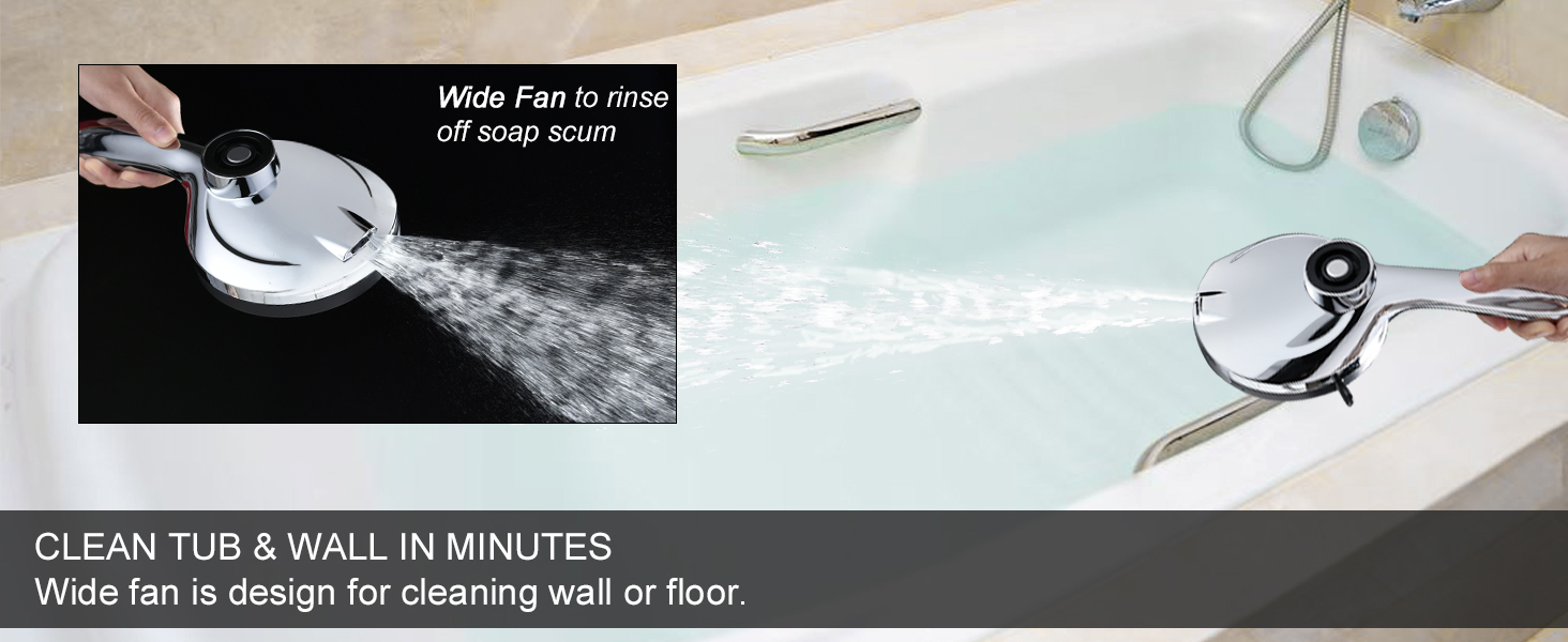shower head with sprays