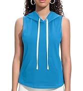Xeoxarel Women's Sleeveless Tank Top Hoodies Vest with Pockets (S-XL)