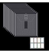 30 Pieces Clear Die & Stamp Plastic Storage Bag, Resealable Large Envelope Pocket for DIY Scrapbo...