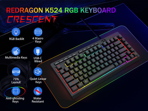 wired gaming keyboard