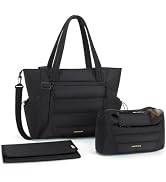 mommore Diaper Bag Tote with Stroller Organizer Puffer Bag Large Capacity Baby Bag with Changing ...