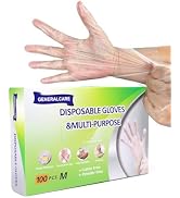 GENERALCARE Disposable TPE Cooking Gloves, Ideal for Cleaning and Food Prep, Latex & Powder Free,...
