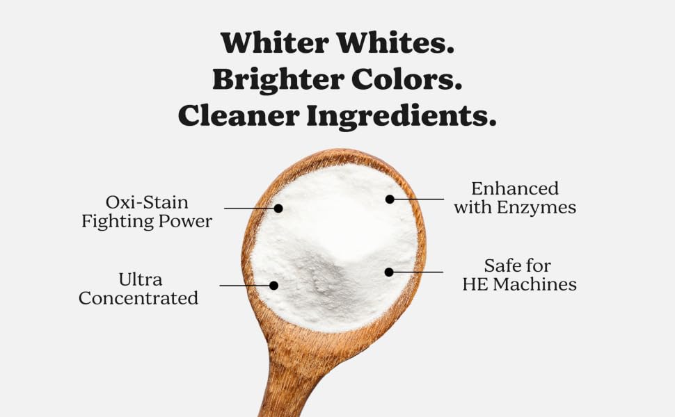 powerful stain fighters, oxy stains, enhanced with enzymes, ultra concentrated