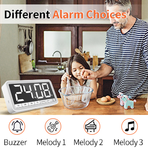 digital timer with different alarms