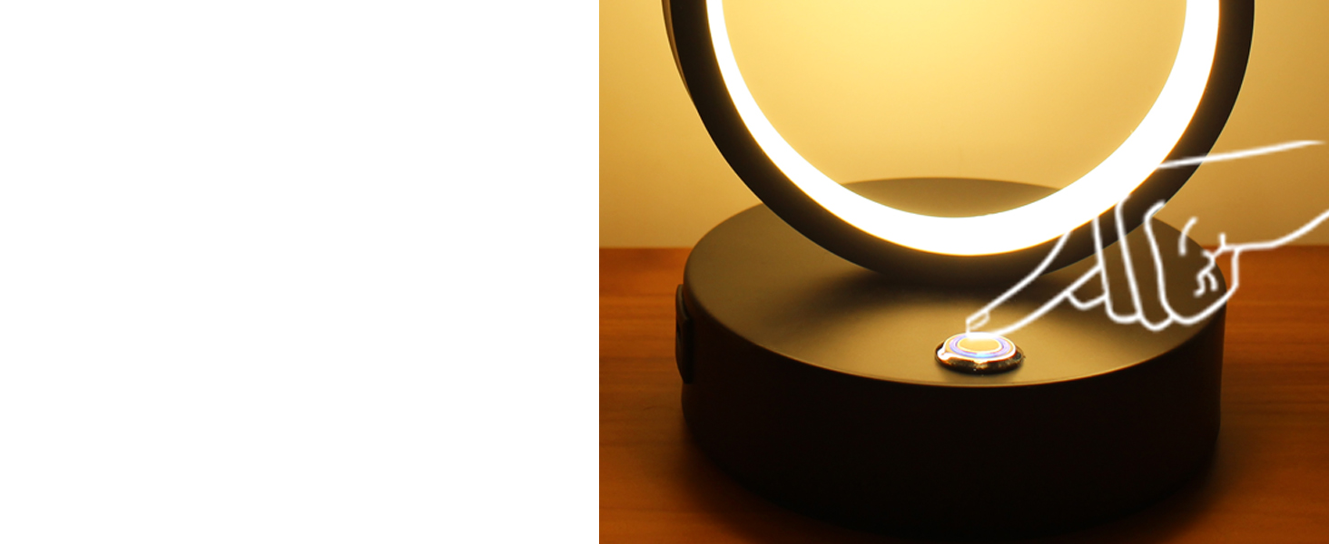 spiral table lamp with usb port