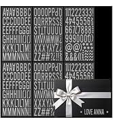 RISYPISY 344pcs Glitter Silver Letters Stickers, 1 Inch 3D Alphabat Sticker | Puffy letters & num...