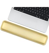 Arisase Soft PU Leather Wrist Rest 14.57" x 3.35" Memory Foam Filled Keyboard Wrist Support Pad G...