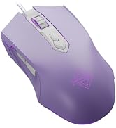 Lomiluskr AJ52 RGB Wired Gaming Mouse, 7 Programmable Buttons, Computer Mice with RGB Lighting, 2...