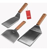 Stainless Steel Metal Spatula Set For Griddle, Grill Spatula Scraper for BBQ/Flat Top Grill- Full...