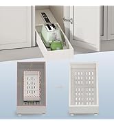 Pull out Cabinet Organizer,Expandable Width(7"-11"),Depth(17"-24"),Roll out Drawers,No Drill Adju...