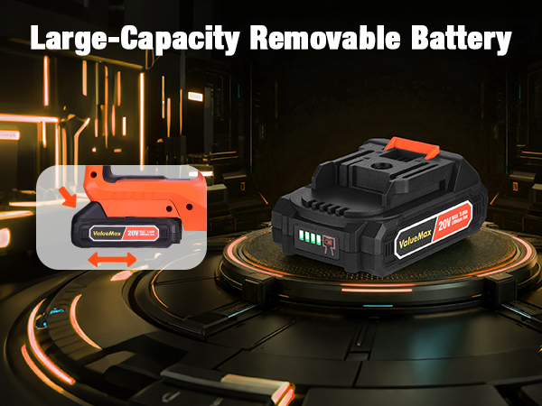 large capacity seperate removable battery