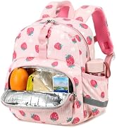 Toddler Backpack for Girls, Daycare Kids Backpack with Insulated Pocket | 12 Inch Preshool Kinder...