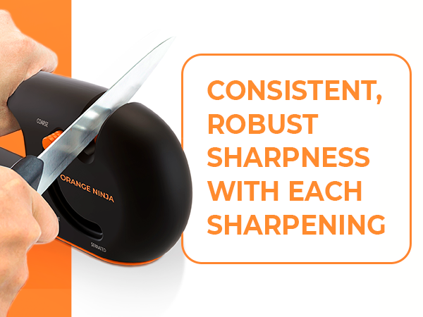 Orange Ninja Knife Sharpener afilador de cuchillos amolador de cuchillos manual afilador de