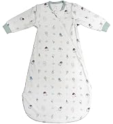 Nest Designs Organic Cotton Removable Long Sleeve Sleep Bag | 1.0 TOG | Ideal for Sensitive Skin