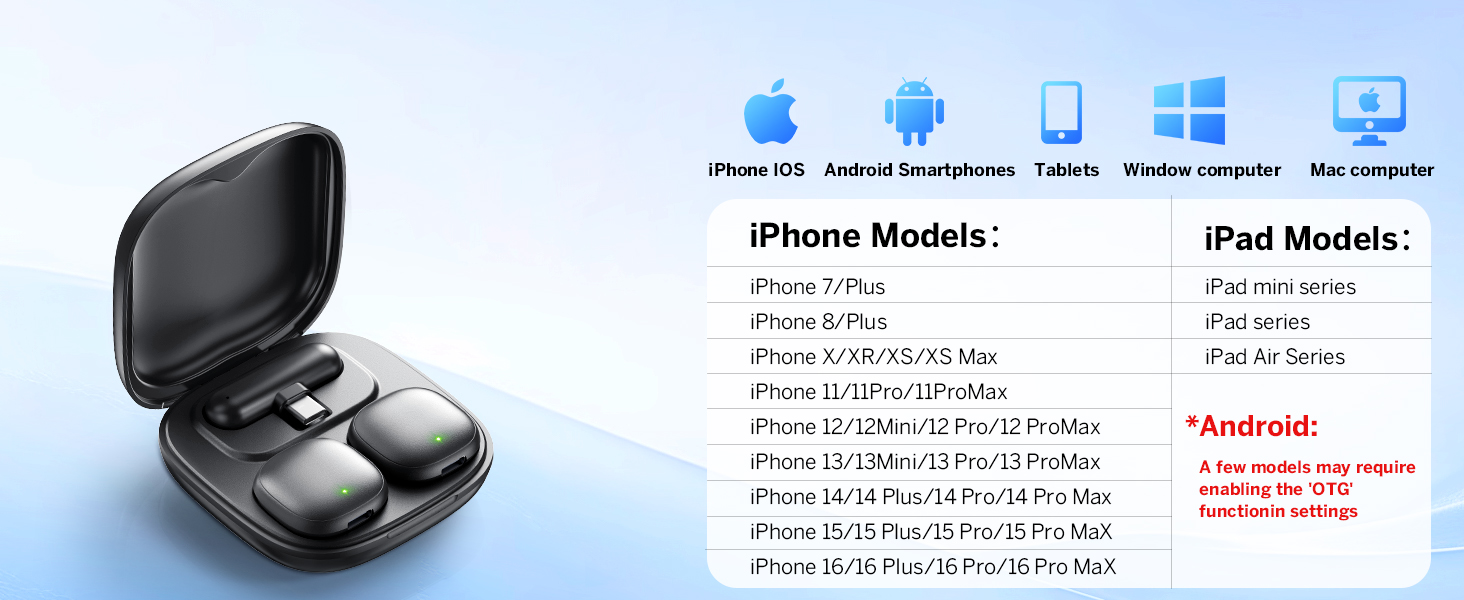 mini wireless microphone for iphone