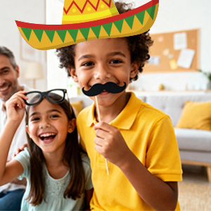 mexican party photo booth props