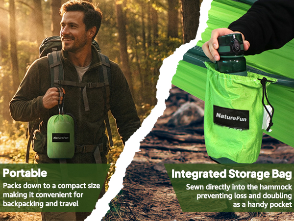Integrated Storage Bag Portable