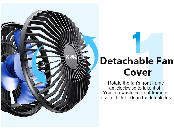 detachable fan cover