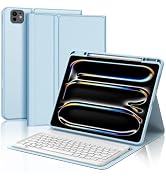 BORIYUAN Keyboard Case for New iPad Pro 13 Inch (M4) 2024, Detachable Wireless Bluetooth Keyboard...
