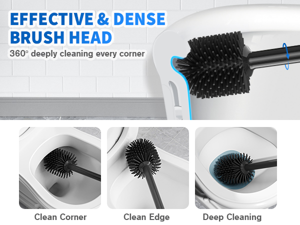 toilet plunger and brush set