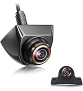 HD Backup/Front/Side View Camera with Gold Rim, GreenYi AHD 720P Reverse Rear Cam for Car, SUV, R...