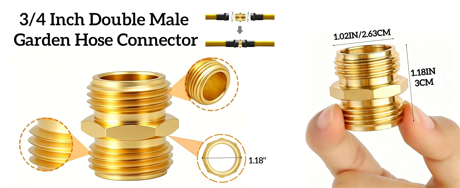 3/4 Inch Hose Connectors