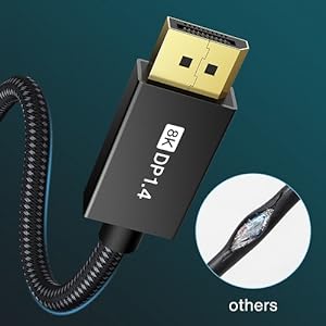 display port cable 1.4+