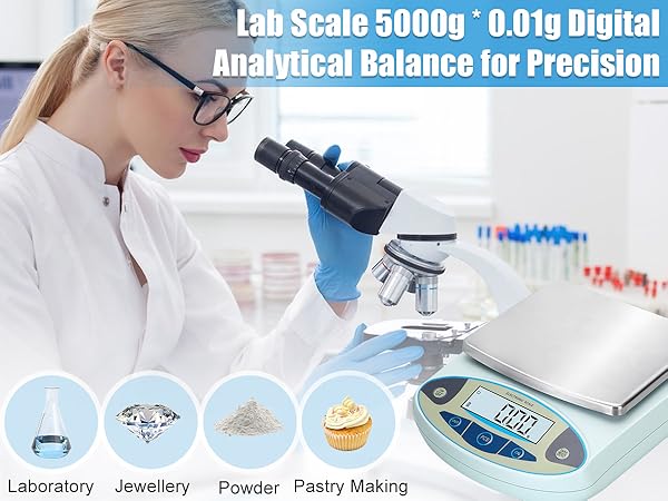 Lab Scale 6000gx0.01g Analytical Balance