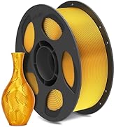 ANYCUBIC Silk Filament, Clog-Free Shiny 3D Printer PLA Filament 1.75mm Dimensional Accuracy +/- 0...