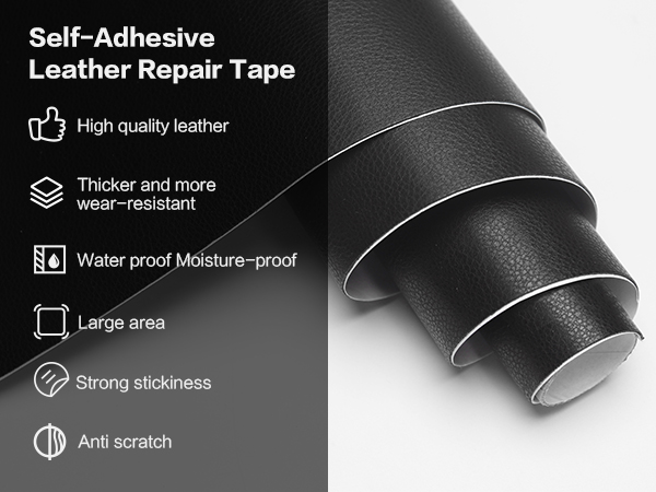 self adhesive leather repair tape